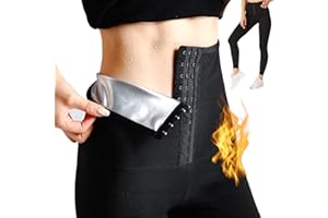 NANOHERTZ Sauna Sweat Shapewear Leggings Pants Workout Suit Waist Trainer Shaper Sweatsuit Exercise Fitness Gym Yoga Women