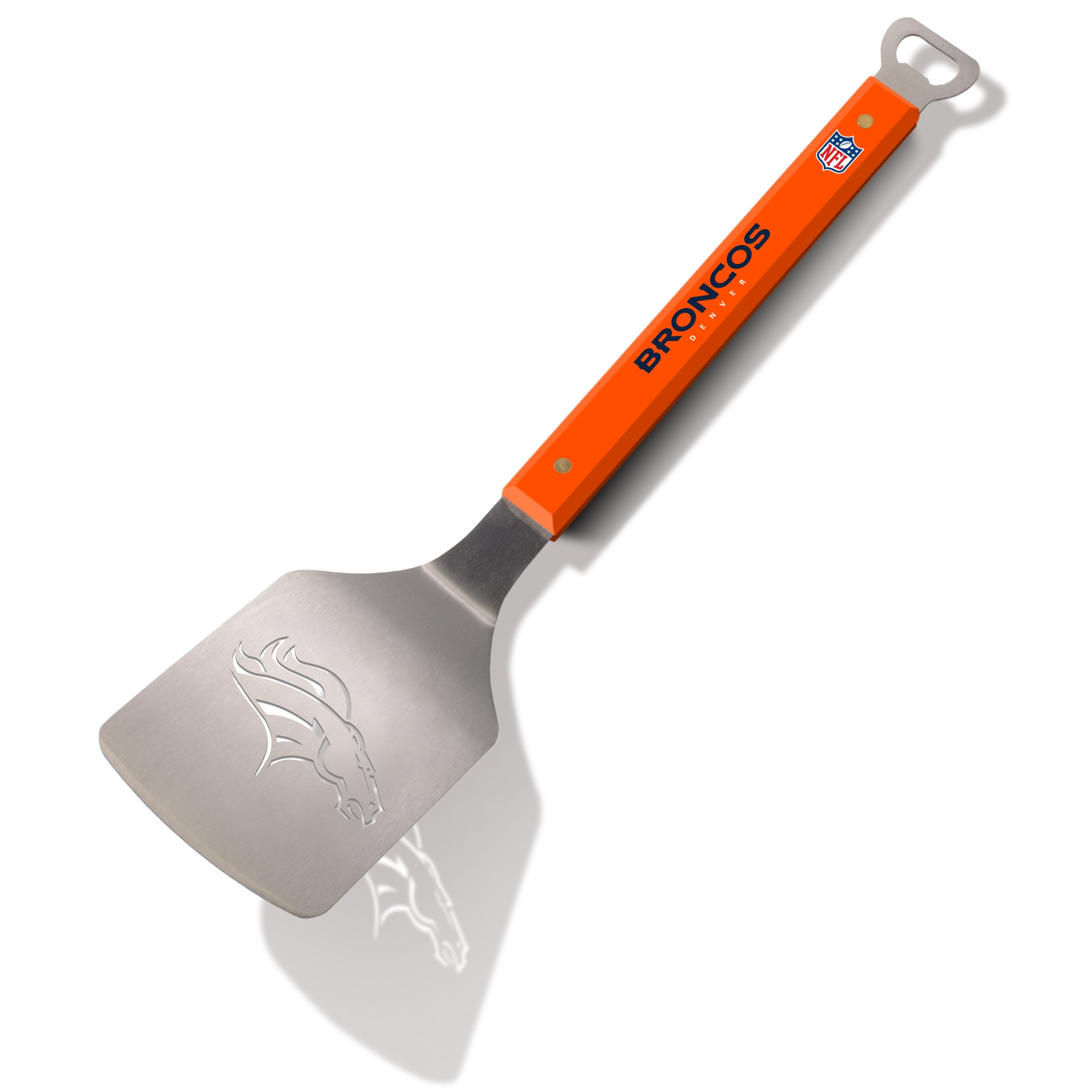 YouTheFan NFL Denver Broncos Spirit Series Sportula Stainless Steel Grilling Spatula, 18 1/2" x 4"