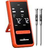 ThermoMaven Smart WiFi Wireless Meat Thermometer for Grilling with 2 Probes | Standalone Base, 6 Sensors, NIST Certified Accurate to &plusmn;0.5℉, 1000ft Wireless Connection, for BBQ/Smoke/Oven