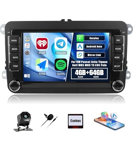 Amazon.com: RONGJI Car Stereo for VW Golf 7 MK7 2013-2018 (Black