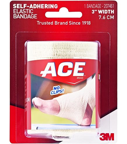 Amazon.com: ACE Elastic Bandage w/ Hook Closure 207604, 4 Inch