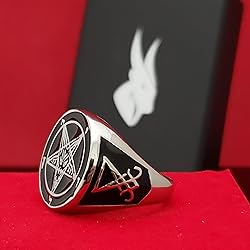 Generic Church of Satan Sigil of Baphomet Ring