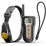 PETDIARY New Safe Shock Dog Training Collar with Long Range Remote, IPX7 Waterproof and Rechargeable, Training 2 Dogs with Vibration/Beep/Static Shock for Small Medium and Large Dogs