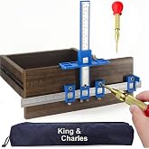 King&amp;Charles Cabinet Hardware Jig &amp; Automatic Center Punch Set. | Avoid Jitter Caused by Direct Drilling. Cabinet Handle Jig, Use for Handles and Pulls on Drawers and Doors