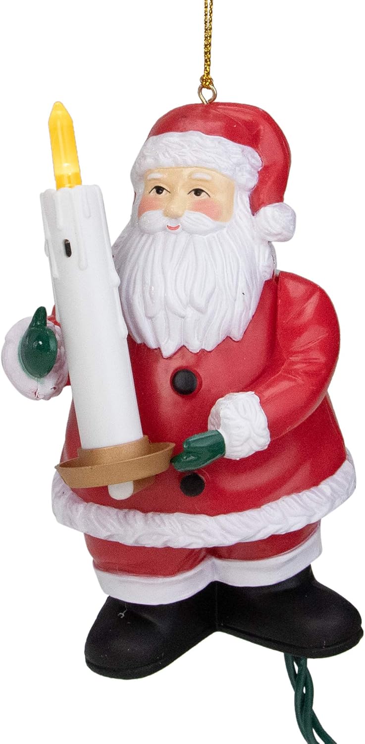 Ornaments - Mr. Christmas Goodnight Lights Santa Ornament Controller