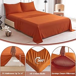 Soft Breathable Full Sheet Set - Luxury Brushed Bed