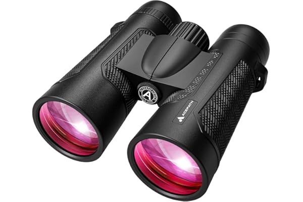 AcePath 15x56 Binoculars for Adults High Powered - Large View Binoculars with Clear Low Light Vision - Waterproof Compact Binocular for Hunting Camping Cruise Travel Bird Watching
