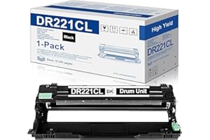 MOLIMER DR221CL Drum Unit 1 Pack Replacement for Brother DR221 DR-221CL Drum Unit for MFC-9340CDW MFC-9330CDW MFC-9140CDN HL-3140CW HL-3150CDN MFC-9130CW HL-3170CDW Printer ( DR221CL Black )