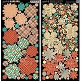 Graphic 45 Raining Cats and Dogs Cardstock Die-Cuts, Flowers