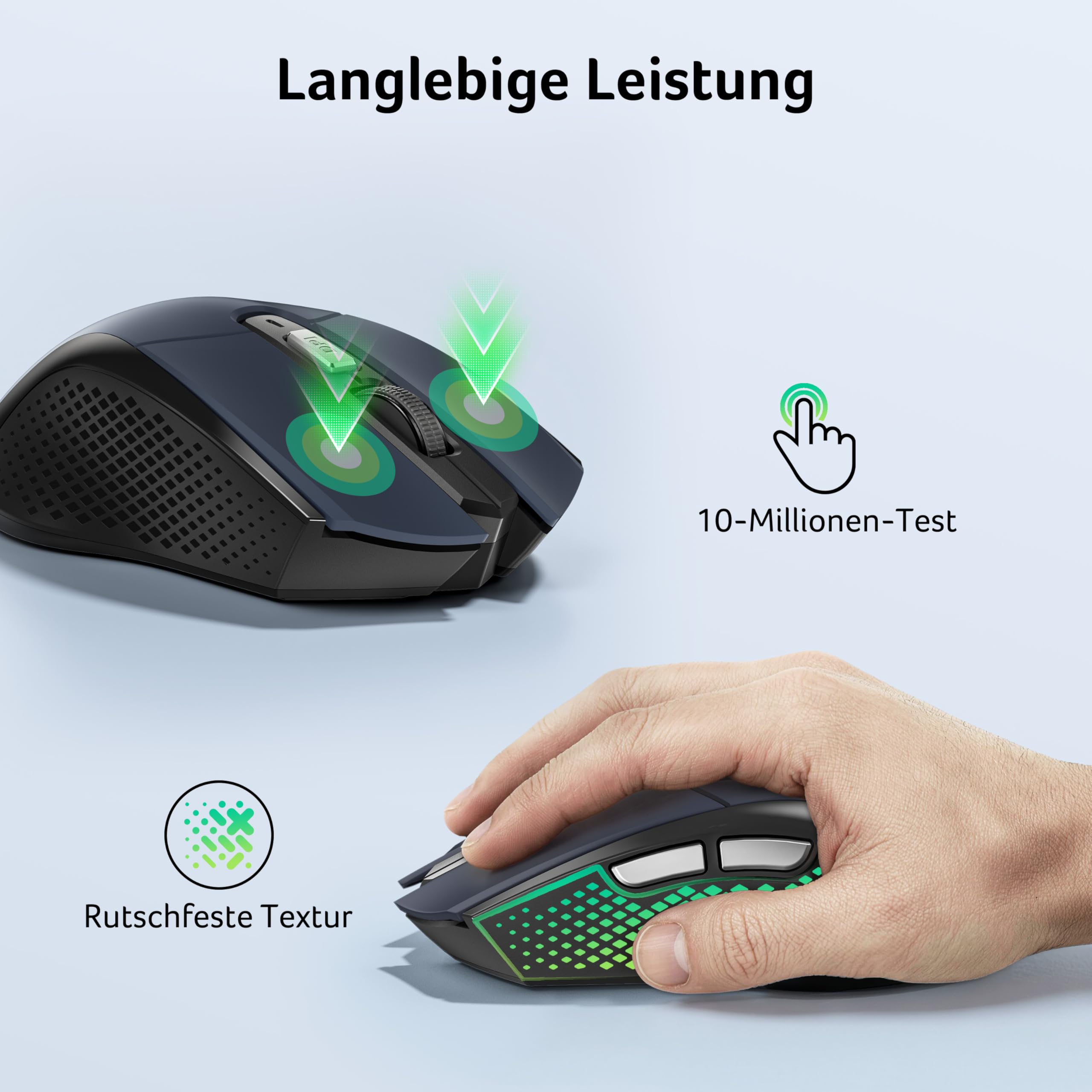 Acer Maus Kabellos 4000 DPI, Wireless Mouse 2,4Ghz 5