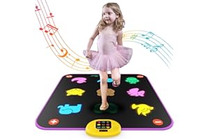 PAFOLO Luminous Dance Mat for Kids, Great Volume Control, Small Animal Dance Pad with 5 Gaming Modes, Large Size 35'' X 40'', Ideas Birthday Toys for Age 3+ Year Old…