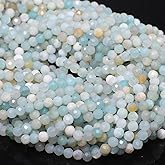 Song Xi 180pcs 2mm Natural Amazonite Gemstone Beads Faceted Round Loose Stone Beads for Jewelry Making