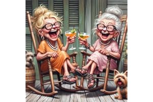 Axquilon Diamond Art Kits for Adults, LOL Grandma Diamond Painting Kits for Adults, 5D DIY Paint by Diamond Round Full Drill Home Wall Decor Gift 14x14In