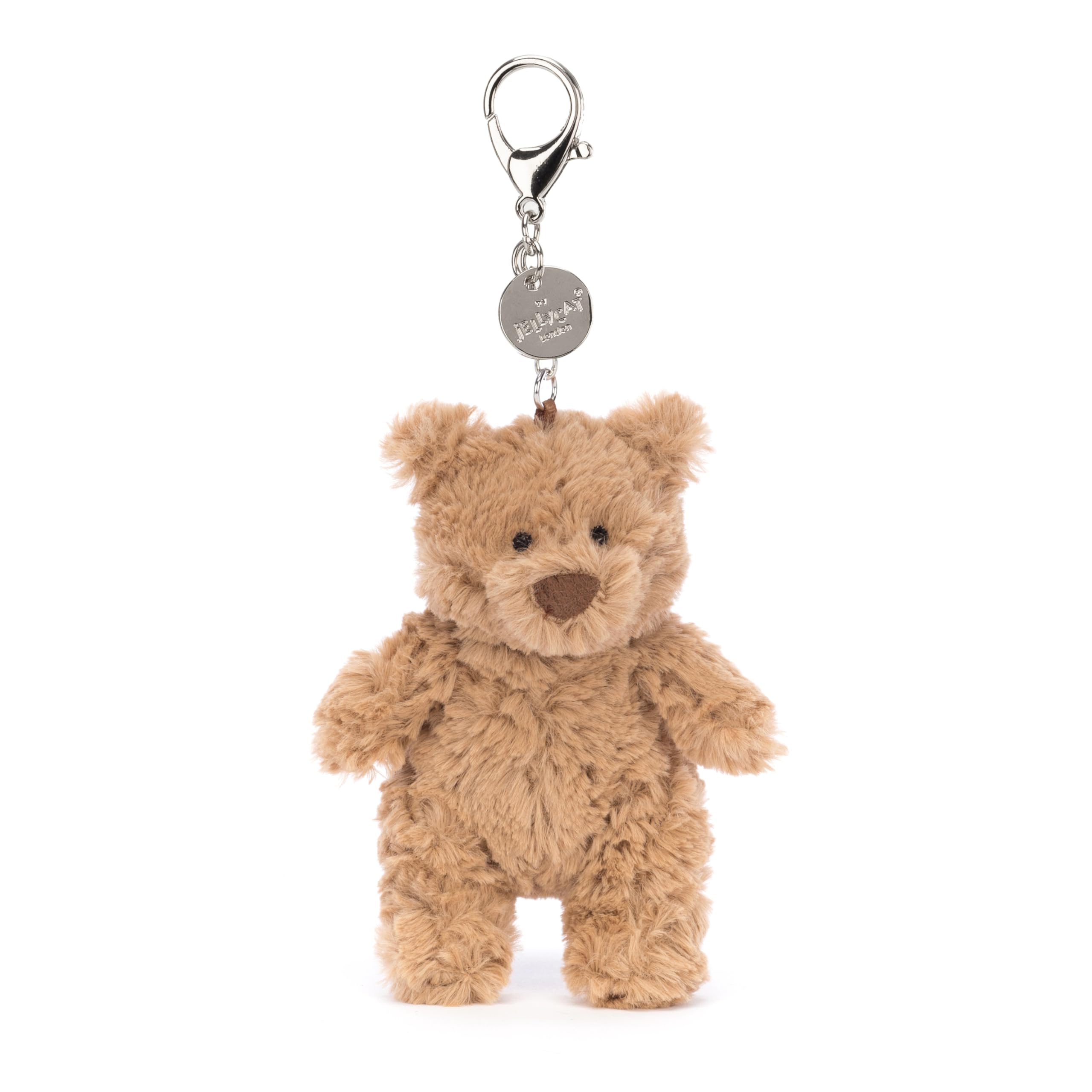 Jellycat Bartholomew Bear Bag Charm - L: 5 cm x l: 6 cm x h: 12 cm