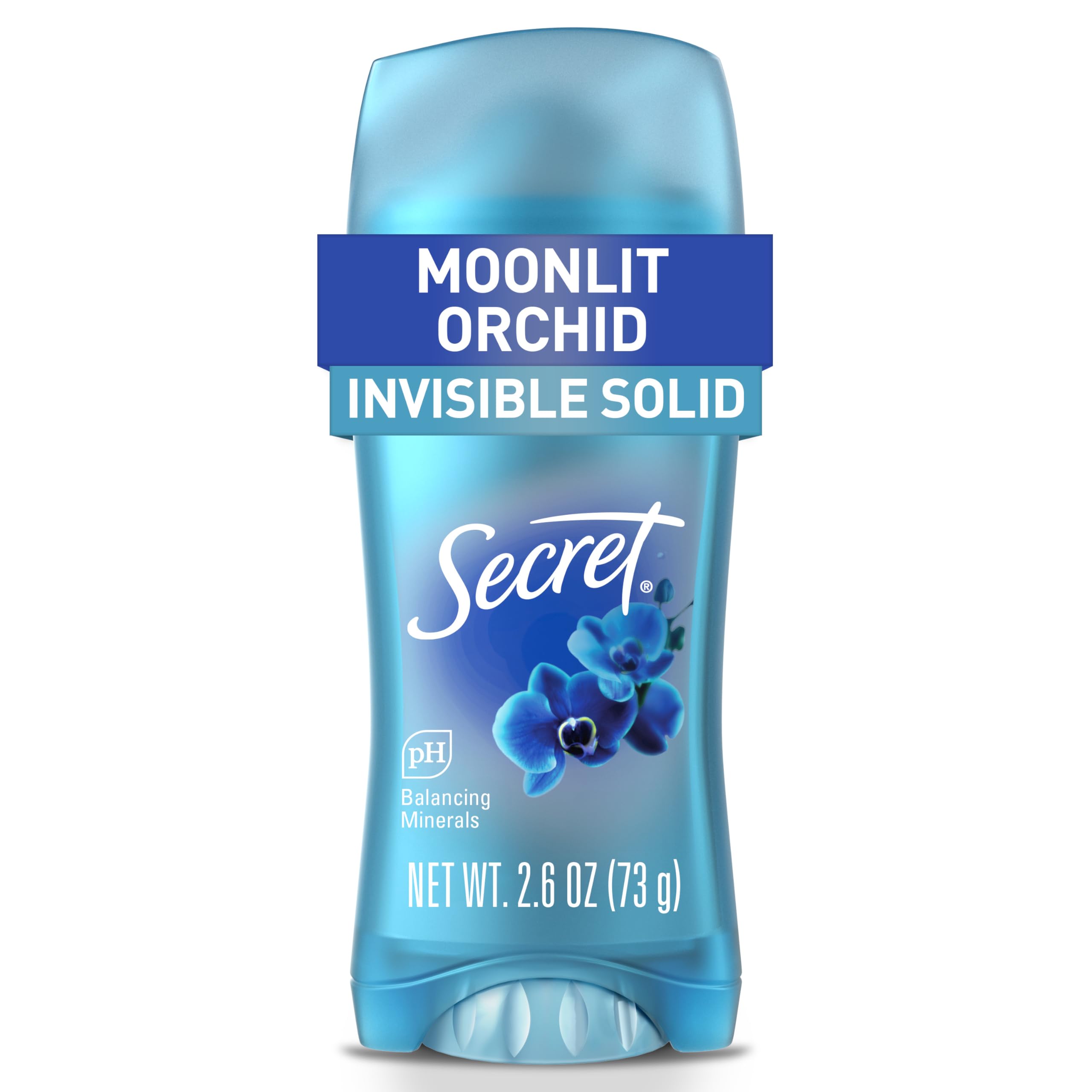 Photo 1 of Secret Fresh Antiperspirant Deodorant for Women, 72hr Breathable Sweat & Odor Protection, Instant Freshness & Gentle, PH Balancing Minerals, Invisible Solid, Moonlight Orchid Scent, 2.6 oz