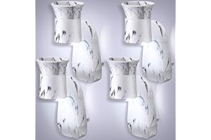 Hohean 4 Pcs Wall Fragrance Plug with Night Light Compatible with Bath & Body Works WallFlower Fragrance, ETL Certified, Scent Fragrance Diffuser Rotary Plug for Home, Office (White)