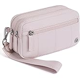 POIUGOYA Small Nylon Crossbody Bags for Women,RFID Wristlet Purse Built in Wallet, 4 Zipper Crossbody Wallet Phone Organizer