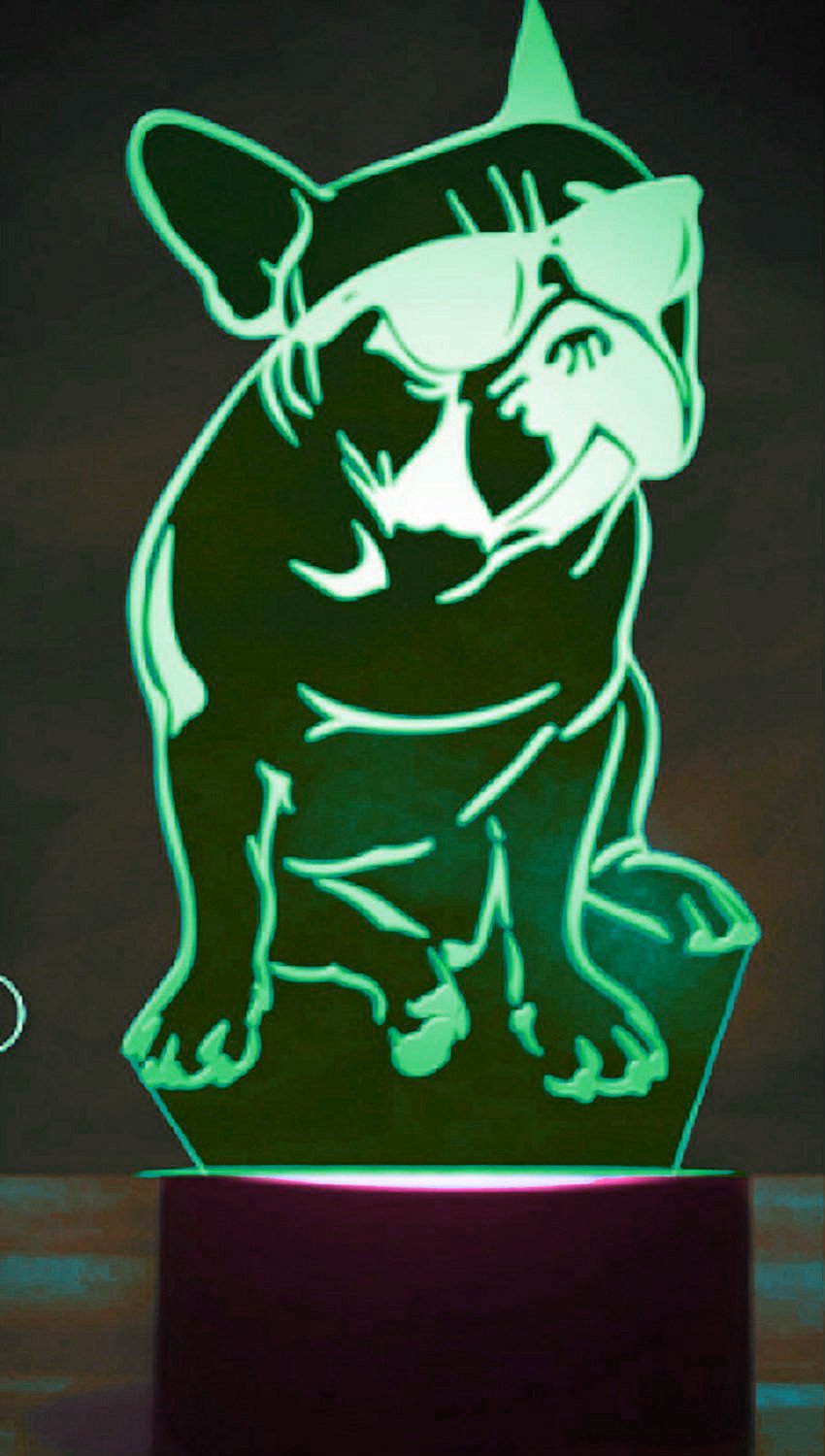 Beleuchtung Schreibtischlampen 3d Tier Hund Lampe Optische Illusion Nachtlicht 7 Farbwechsel Touch Switch Tisch Schreibtisch Dekoration Lampen Perfekte Weihnachtsgeschenk Mit Acryl Flat Abs Base Usb Spielzeug