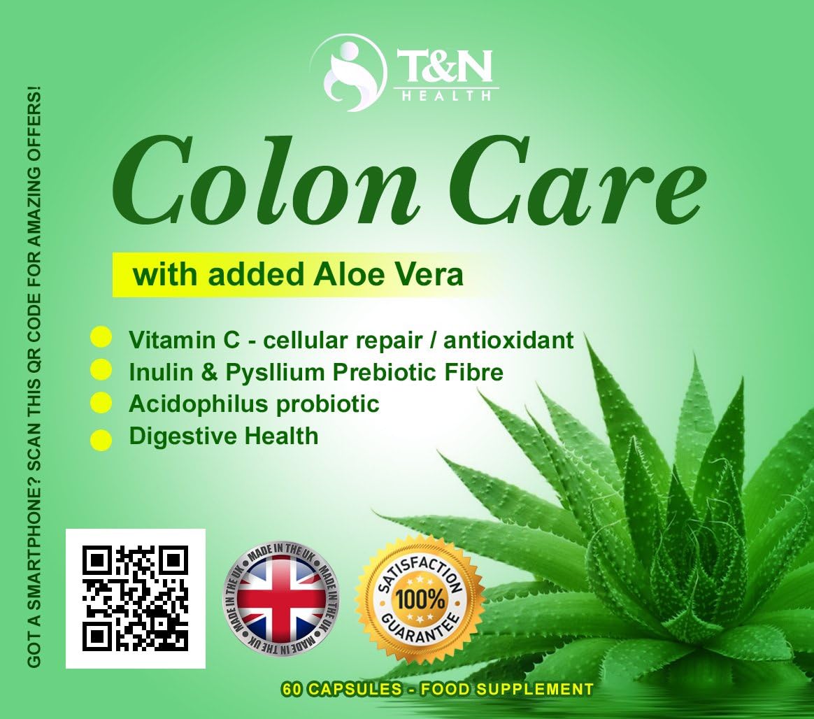 Colon Cleanse Detox Supplement with Added Aloe Vera 60 Capsules High