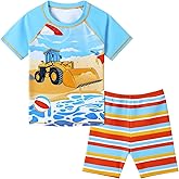 Kids Swimsuit Boys Two Pieces Shark Swimsuit Toddler Rash Guard and Trunk