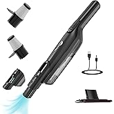 AYONTIN Cordless Handheld Vacuum, Lightweight Portable Hand Vacuum Cleaner with LED Light,Rechargeable Hand Held Vacuum with One-Touch Empty, Powerful Suction for Office,Home,Black
