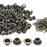 Litoexpe 5MM Grommets Eyelets 200 Pcs, Self Backing
