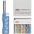 MK Candle Lighter, Butane Refillable Wind-Resistant Flame, 5-Pack for BBQ, Camping, Outdoor Use (Season-5pc)