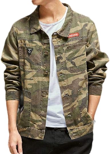 military jean jacket