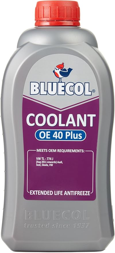 Bluecol OE 40 Plus Engine Coolant 1 L Ethylene Glycol Antifreeze