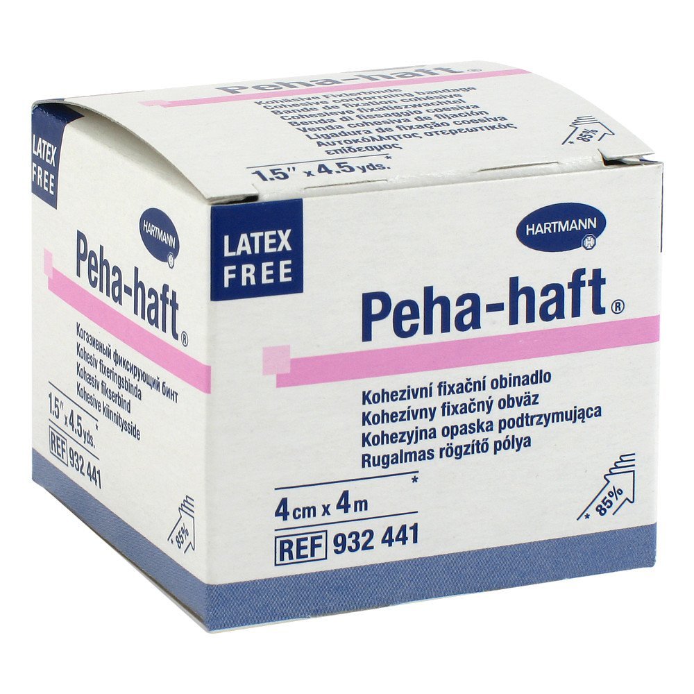Bandage Cohesive PEHA-HAFT 4m X 8cm - Sans Latex - Hartmann - Boîte De 1