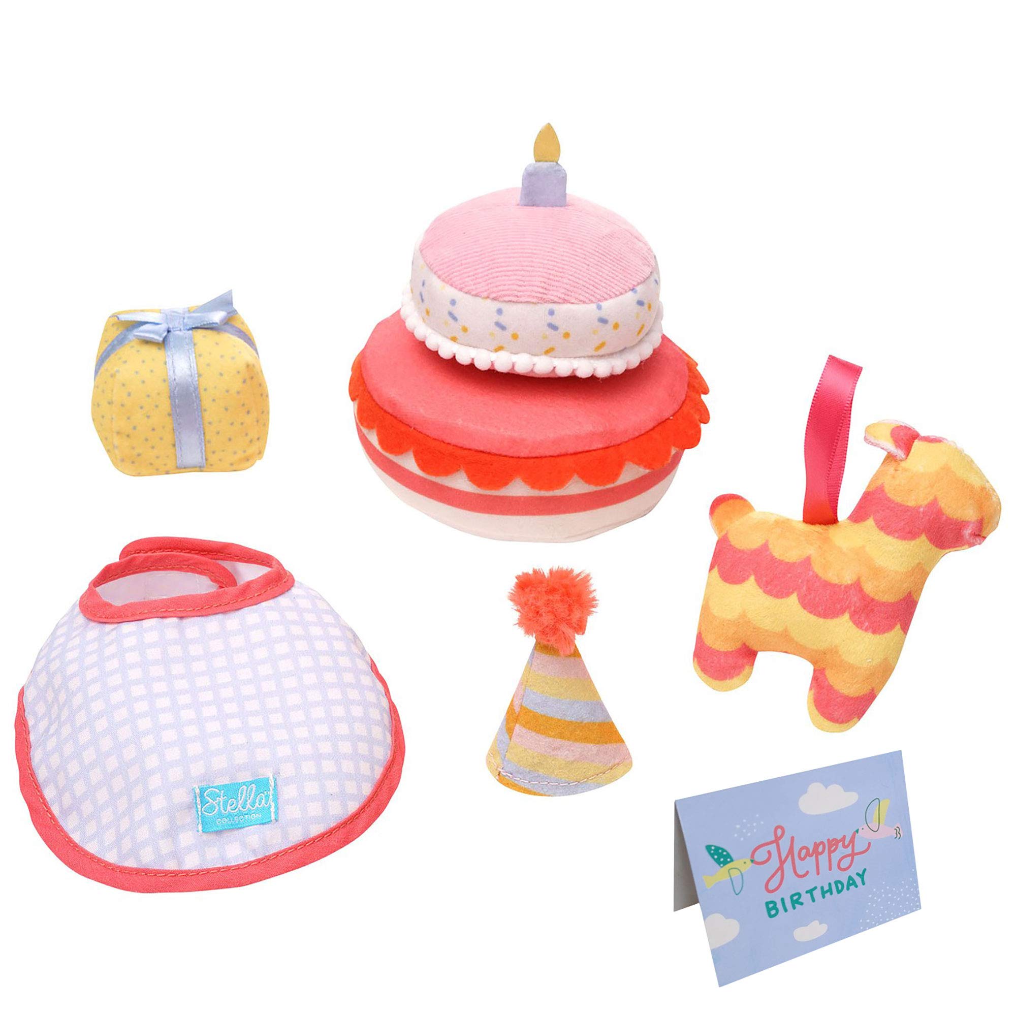 Manhattan Toy Stella Collection Birthday Party 6 Piece Baby Doll Birthday Party Playset for 30.48cm and 38.1cm Stella Dolls
