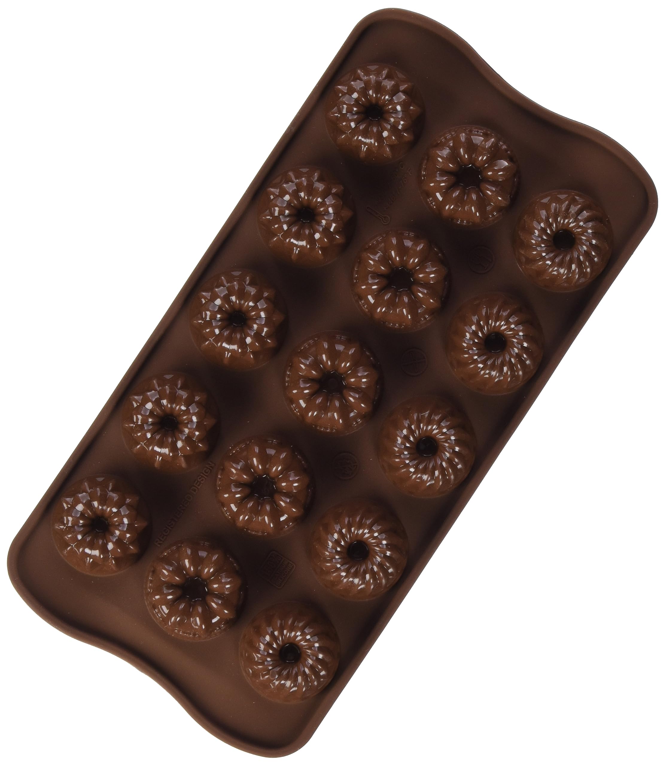 Silikomart - SCG19 FANTASIA - Silicone Chocolate Mould Fantasy, Brown