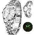 OLEVS Women's Wrist Watches, Small Wrist Stainless Steel Watch for Women, Fashion Dress Analog Quartz Ladies Watch
