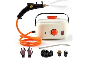 ERFEI Handheld Steam Cleaner 2500W High Pressure Steam Cleaning Machine Multi-Purpose Household Appliances Steamer with 3 Brush Heads for Kitchen Bathroom