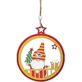 FOCO NFL Kansas City Chiefs Wooden Gnome Circle Ornament – Officially Licensed Holiday Decoration