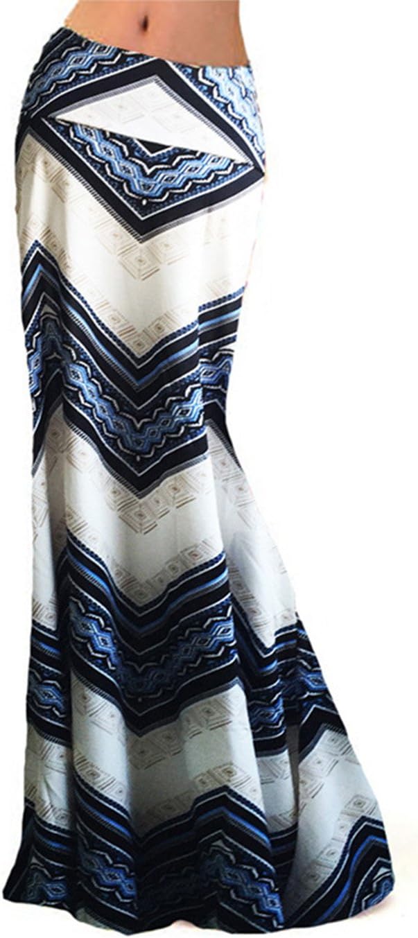 Novias Boutique Women Fashion Fold Over High Waist Maxi Skirt Long Skirt