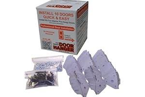 THE QUICK DOOR HANGER The Original Door Bracket (10 Door Install Pack), Complete Hassle-Free Door Installation Kit | Patented