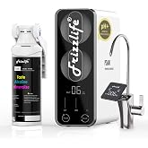Frizzlife Reverse Osmosis Water Filter - Alkaline Mineral pH+, NSF/ASNI 58&amp;53&amp;42&amp;372 Standard, 600GPD Tankless RO Reverse Osmosis System, Under Sink, 2:1 Pure to Drain, Smart LED Faucet, PD600-N
