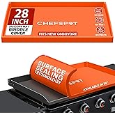 CHEFSPOT Silicone Griddle Cover for 28-Inch Omnivore Blackstone Griddle – Heavy-Duty Food Grade Reusable Grill Mat, Full Coverage Protection from Rust, Insects, and Leaves - New Models