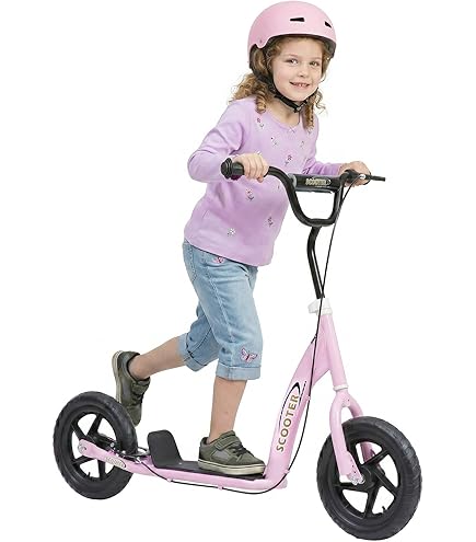 Trottinette Sport 3 Roues pour Enfant - Hauteur Réglable - Orange