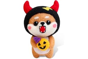 Fedmut Needle Felting Kit, Animal Needle Felting Kit for Beginner Adult with Felting Wool, Felting Foam Mat, Felting Needles and Video Instructions, Complete Start Kit for Craft DIY Needle Felting