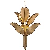 Varaluz Banana Leaf 6 Light Chandelier - Gold