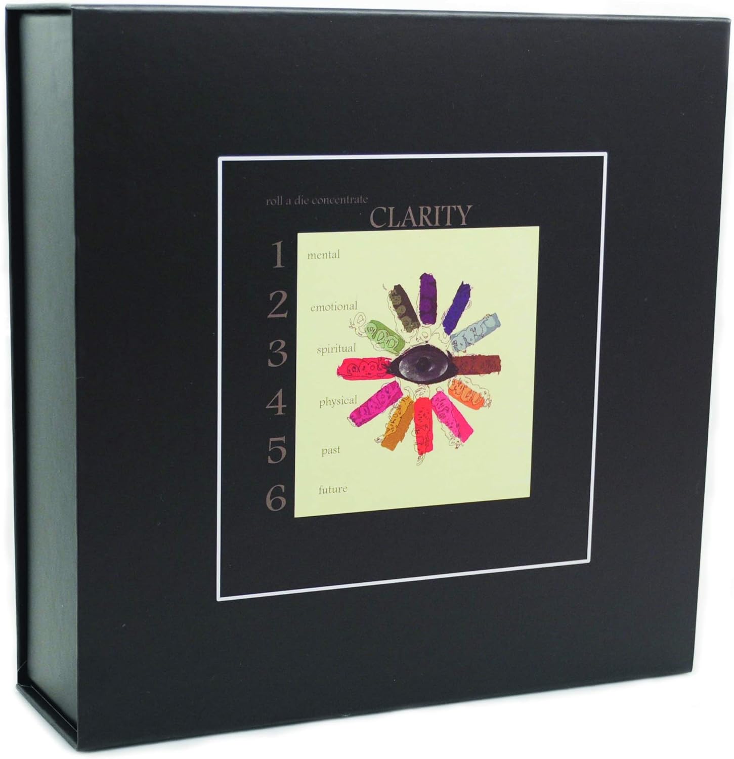 Amazon Com Clarity Chakra Dice And Card Game Social Setting And Or Daily Meditation Personal Development For Intuition And Mindfulness Magnetic Closure Box 216 Artist Designed Cards Toys Games