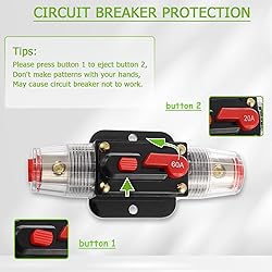 EPLZON 60A Circuit Breaker Switch 30 AMP Fuse
