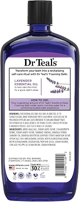 Dr Teal's Foaming Bath Lavender 1L Relaxing Epsom Salt Scented Bath Soak view 6