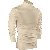 Utopia Wear Turtleneck Men Slim Fit UPF 50+ Lightweight Pullover Sweater Long Sleeves Top