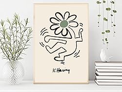 Nationcog Flower Dancing Print Poster Danish Pastel