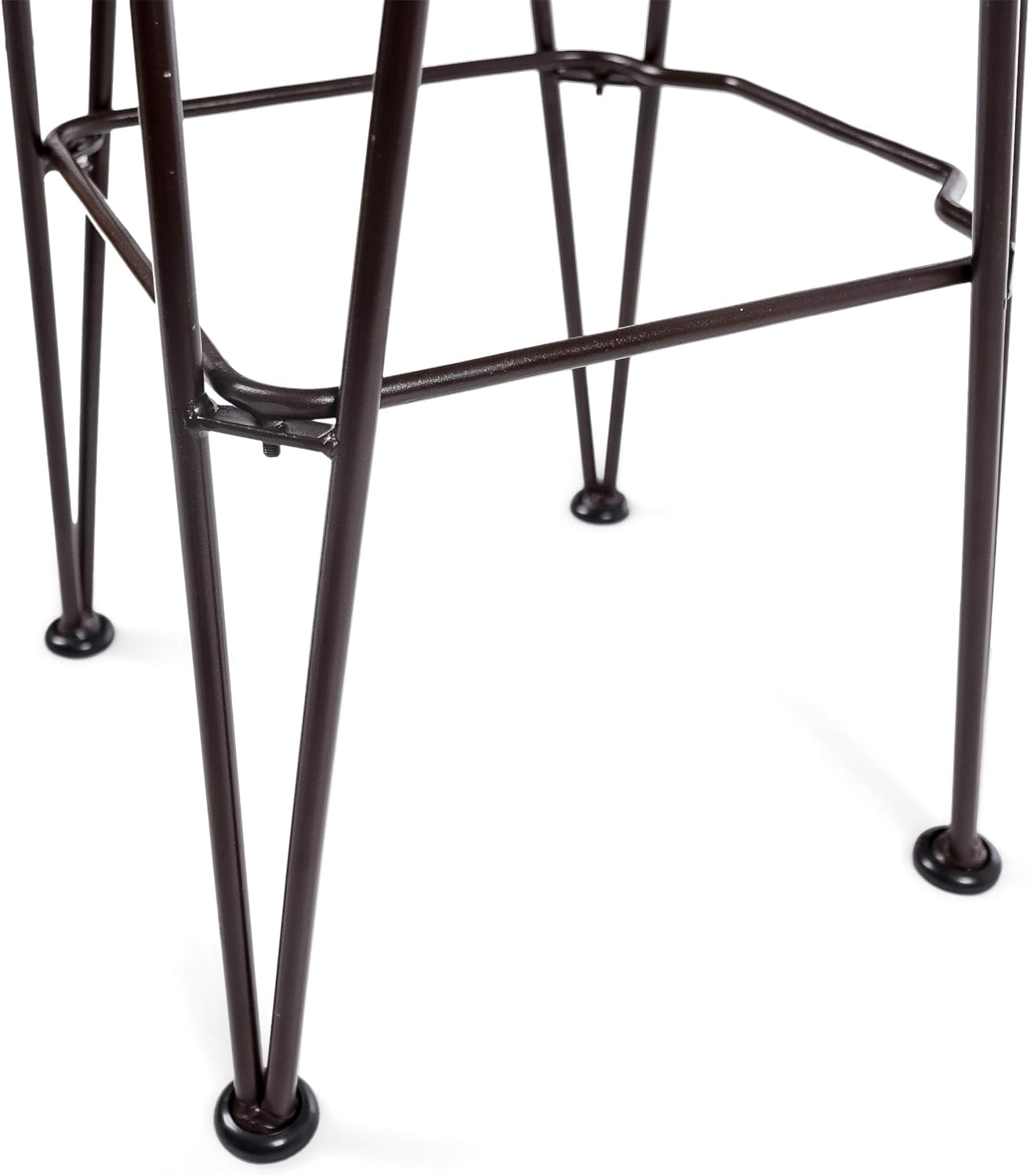 Christopher Knight Home Denali Outdoor Industrial Acacia Wood Barstools with Finished Iron Frame, 2-Pcs Set, Teak Finish / Rustic Metal: Garden & Outdoor