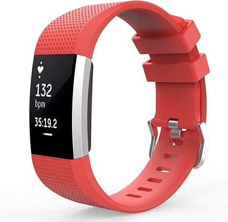 Correa de repuesto para Fitbit Charge 2, rojo, Small: Amazon ...