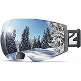 ZIONOR X4 Ski Goggles Magnetic Lens - Snowboard Goggles for Men Women Adult - Snow Goggles Anti-fog UV Protection